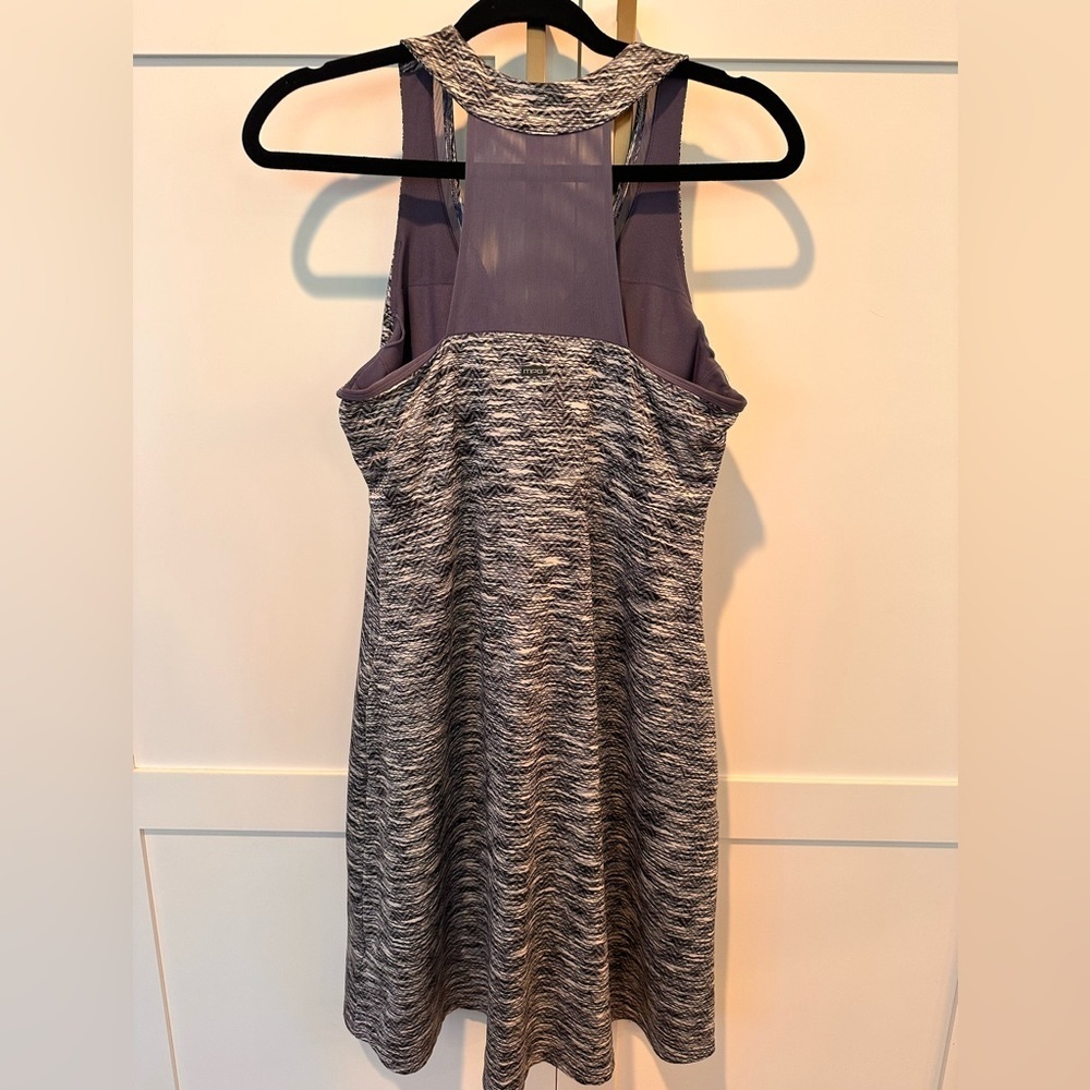 Purple and Gray Athletic Dress with built in Bra - Picture 3 of 3